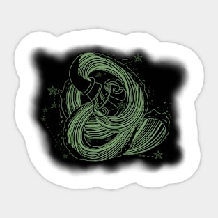 zodiac sign aquarius Sticker